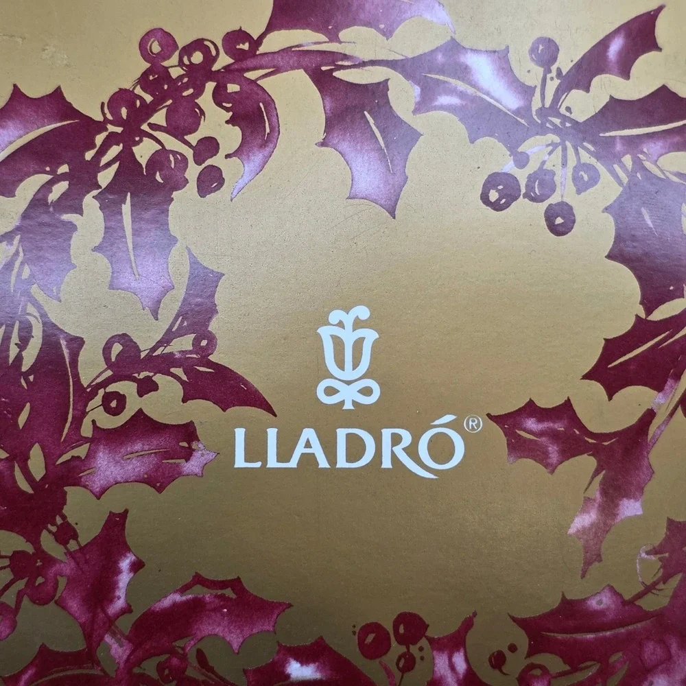 Lladro 2008 Porcelain Christmas Bell #01017617 New In Original Box Made In Spain